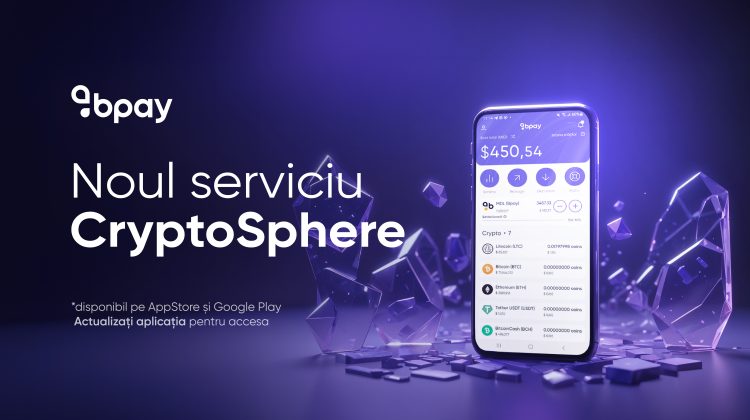 CryptoSphere – Unicul serviciul din Moldova pentru Tranzacționarea Criptomonedelor, disponibil în Aplicația BPay