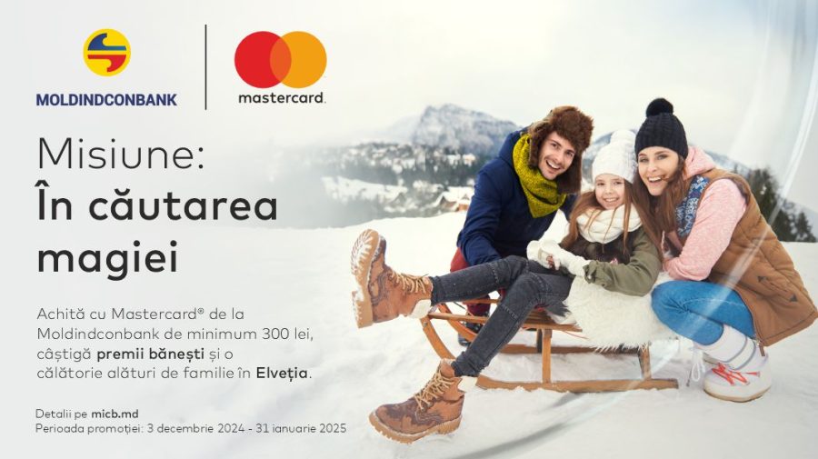 Câștigă premii și o vacanță de vis în Elveția cu Moldindconbank și Mastercard