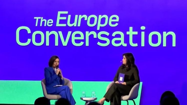 VIDEO Președinta Maia Sandu, la Summitul Euronews: Dacă nu vom adera la UE în 3 ani, este un risc pentru Moldova