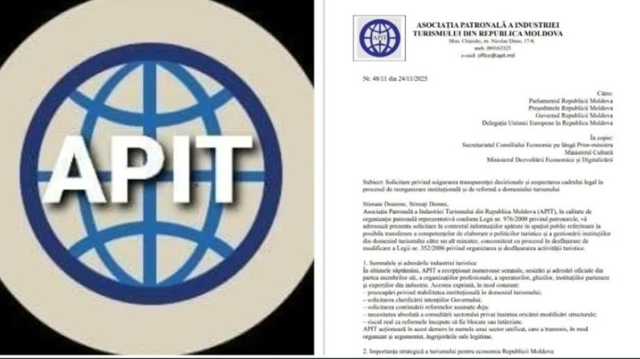 APIT cere clarificări privind reorganizarea domeniului turismului din Moldova