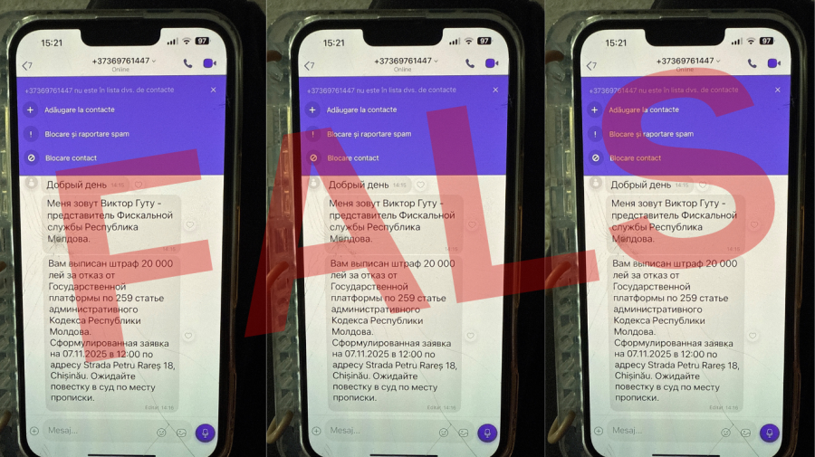 Ai primit mesaj de la Fisc despre o amendă de 20 000 de lei? S-ar putea să fie un fals