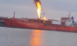 Explozie în apropiere de graniţa cu Republica Moldova. O navă cu GPL lovită de o dronă