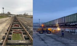După ani de abandon, calea ferată din sud revine la viață pentru pietriș din Ucraina