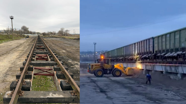 După ani de abandon, calea ferată din sud revine la viață pentru pietriș din Ucraina