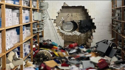 Jaf ca-n filme în Germania. Hoții au spart un seif cu burghiul și au furat de 30 de milioane  de euro