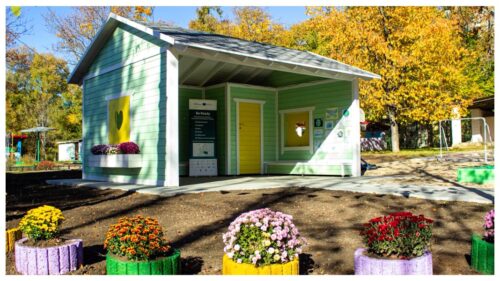 VIDEO Pavilion ecologic și inovativ, construit pe teritoriul grădiniței Nr. 100 din Chișinău