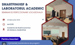 Specialiști din Republica Moldova și România vor participa la seminarul financiar SmartFIN@ISF, organizat la Chișinău
