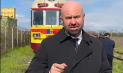 Locomotiva s-a stricat la inaugurarea căii ferate Cantemir – Fălciu. Bolea: „E de bine”