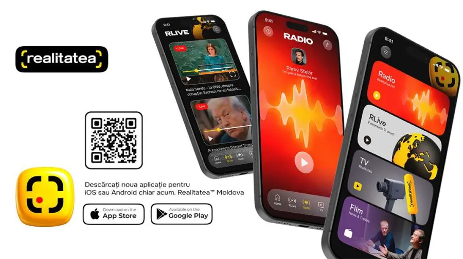 Realitatea într-un click: Noua aplicație Realitatea Moldova îți aduce LIVE cele mai importante evenimente
