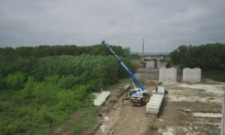 Podul peste Prut de la Ungheni se apropie de jumătatea lucrărilor: Construcția intră într-o nouă etapă de execuție