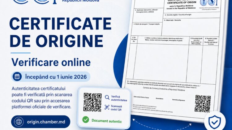 Certificatele de origine din Moldova vor putea fi verificate online din 1 iunie