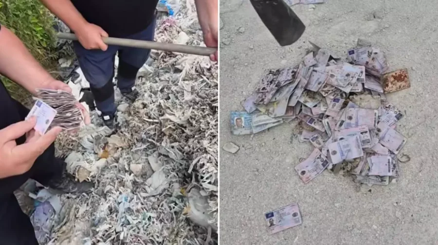 Inspectorii de mediu verifică gunoiștea din Porumbeni: au fost găsite deșeuri medicale, plastic și acte de identitate