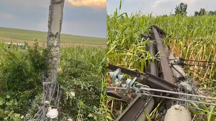 Moldelectrica: Încep lucrările la linia Bălți–Dnestrovsk avariată de furtună. Consumatorii nu au fost afectați