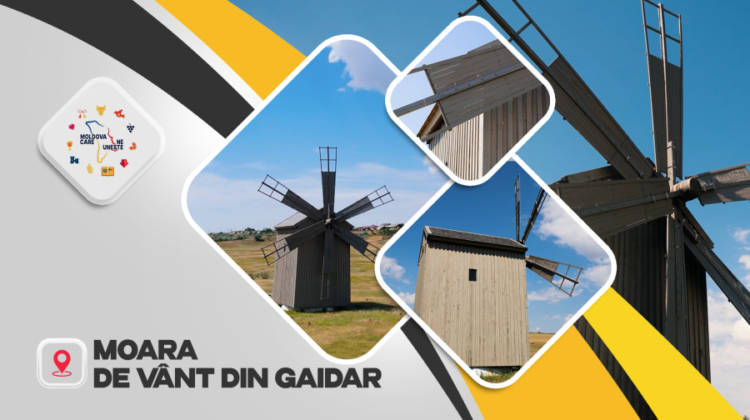 Moara de vânt din Gaidar, una dintre puținele rămase în Moldova