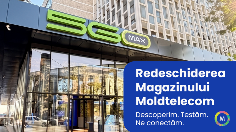 Moldtelecom deschide un nou magazin-concept în centrul Chișinăului, unde tehnologia poate fi testată pe loc