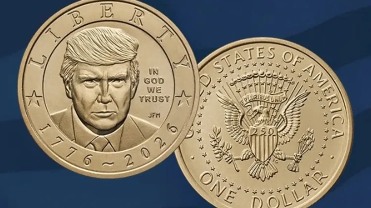 Trump ajunge pe bani: SUA pun în circulație moneda cu chipul președintelui