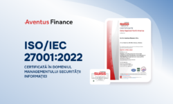 Aventus Finance a obținut certificarea internațională pentru managementul securității informației
